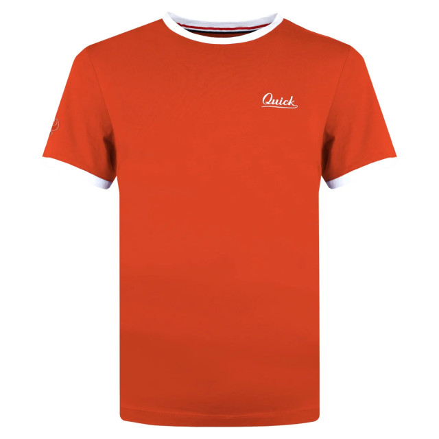 Q1905 T-shirt captain koraal/wit QM2333142-416-2 large