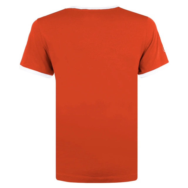 Q1905 T-shirt captain koraal/wit QM2333142-416-1 large