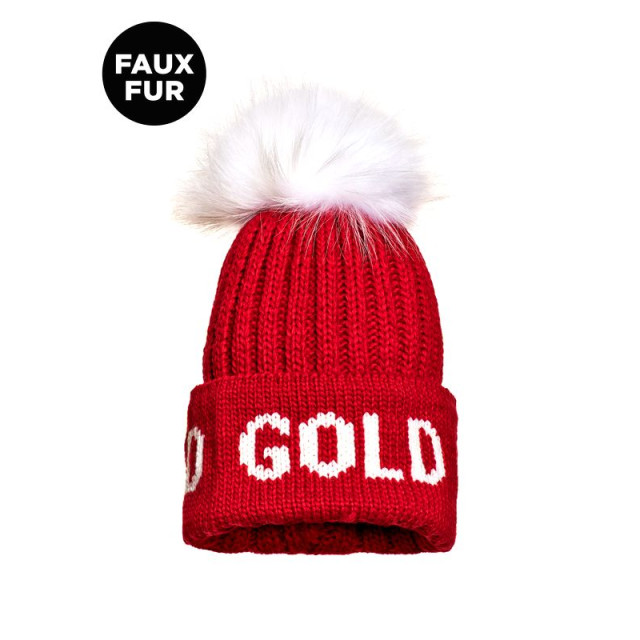 Goldbergh hodd beanie faux pom muts ws dames - 063144_640-ONESIZ large