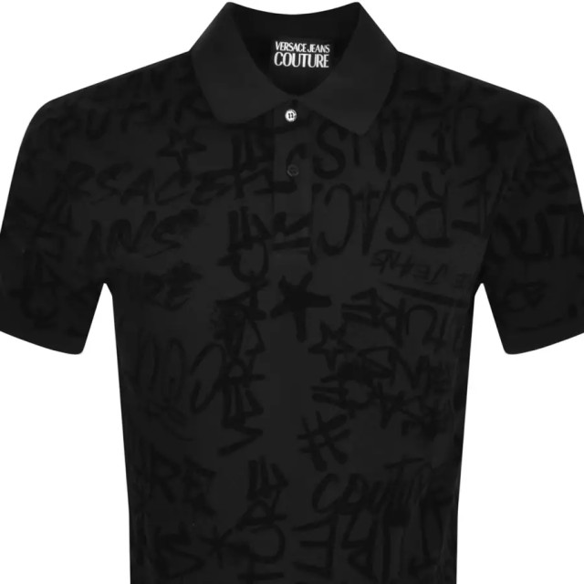 Versace Jeans Versace jeans couture all over polo graffiti flock 146593192 large