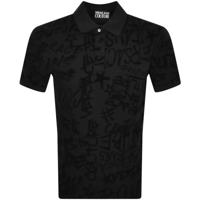 Versace Jeans Versace jeans couture all over polo graffiti flock 146593192 large