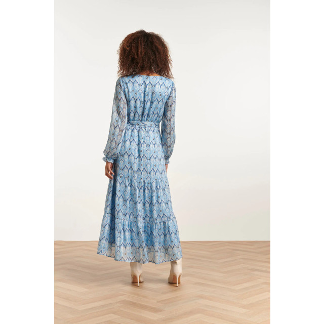 Smashed Lemon Elegante maxi jurk met frisse tribal print 23557 23557-600-000 large