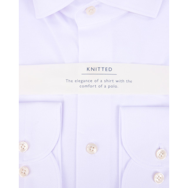 Profuomo Knitted mercerised overhemd met lange mouwen 085137-001-42 large