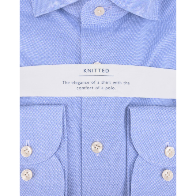 Profuomo Knitted mercerised overhemd met lange mouwen 075257-001-42 large