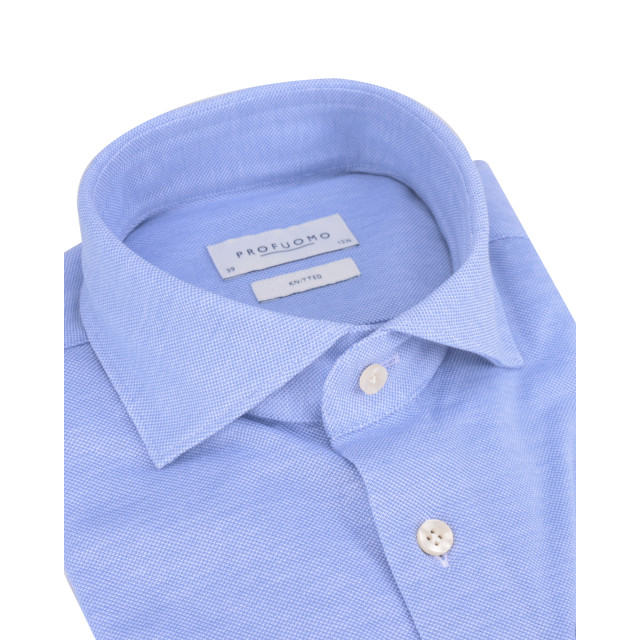 Profuomo Knitted mercerised overhemd met lange mouwen 075257-001-38 large