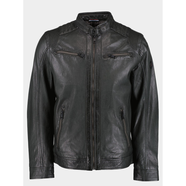 DNR Lederen jack beige leather jacket 394/6 176694 large