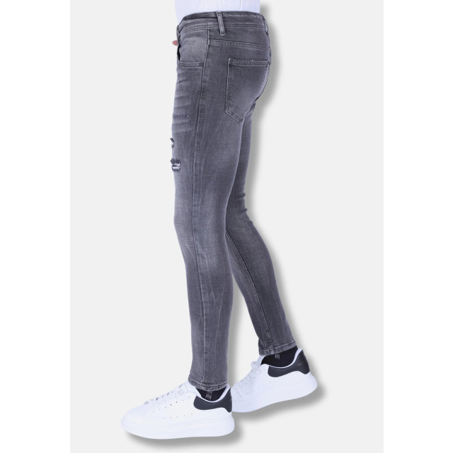 Local Fanatic Stonewashed slimfit jeans met stretch LF-DNM-1093 large