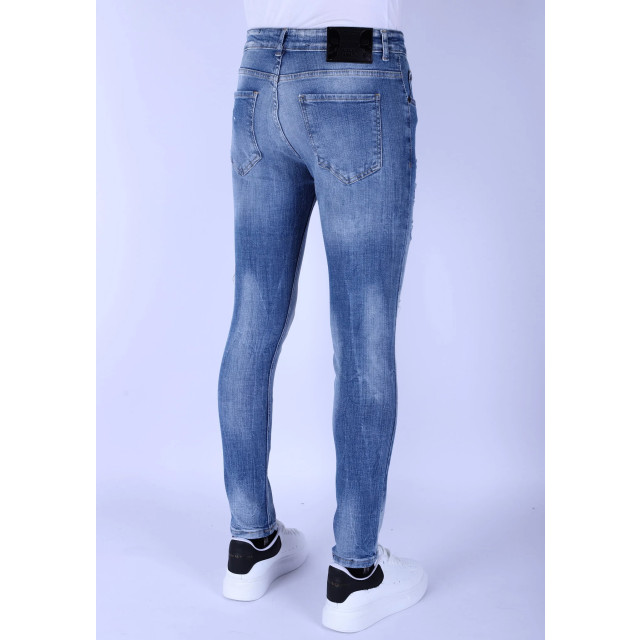 Local Fanatic Stonewashed slim fit jeans met stretch 1098 LF-DNM-1098 large