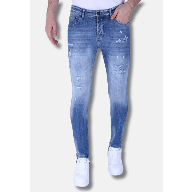 Local Fanatic Stonewashed slim fit jeans met stretch 1098 LF-DNM-1098 large