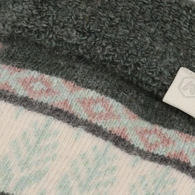 Apollo Dames wollen huissokken licht met ijssterren 000124349001C large