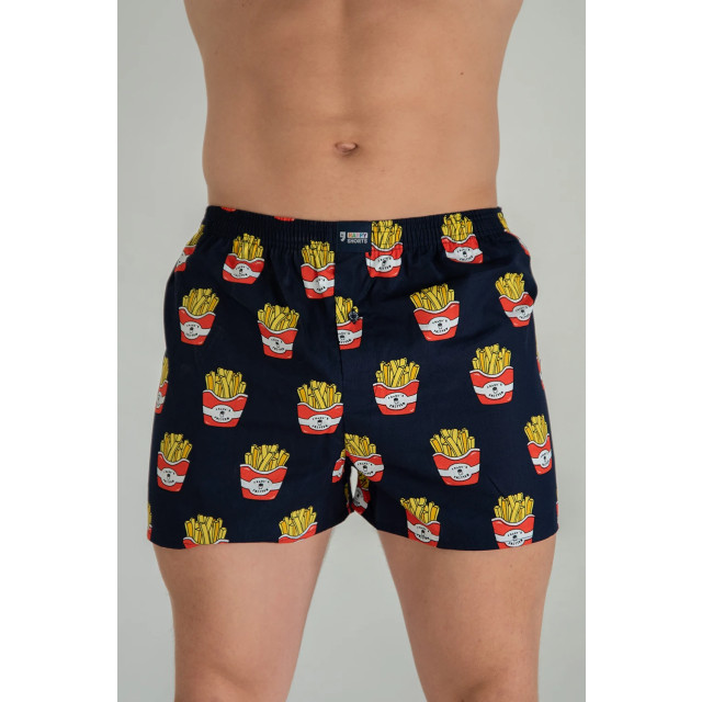 Happy Shorts Wijde boxershort met print friet HS-225 large