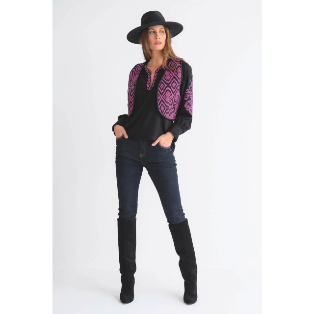 MAICAZZ Knits hadar vest ikat magenta wi23.65.204 WI23.65.204 large MAICAZZ Knits hadar vest ikat magenta wi23.65.204 WI23.65.204 large