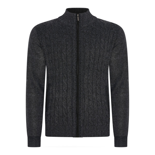 Cappuccino Italia Cable cardigan antraciet CAP-CCA-ANT-S large