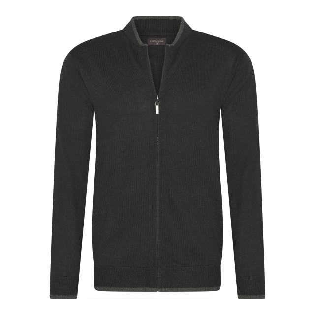 Cappuccino Italia Full zip cardigan CAP-FZC-BLK-M large