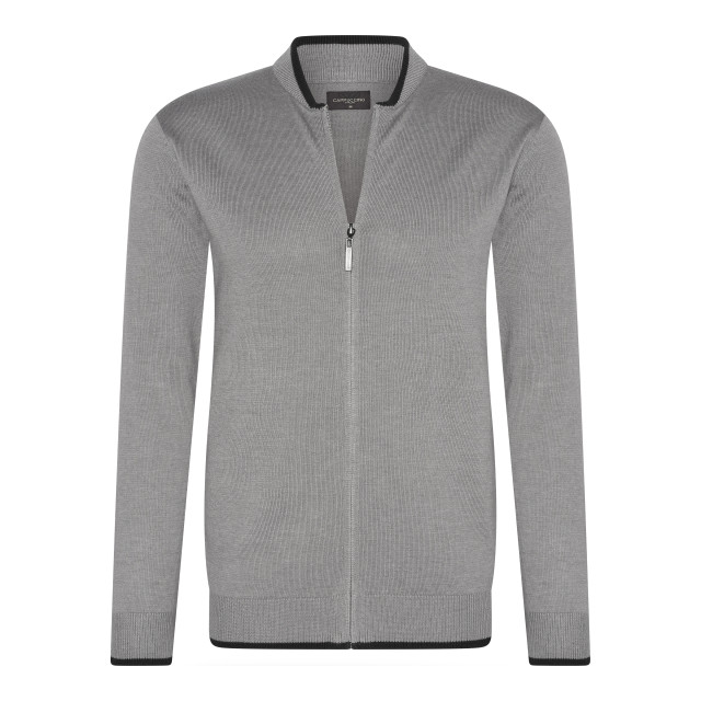 Cappuccino Italia Full zip cardigan CAP-FZC-GRY-XL large
