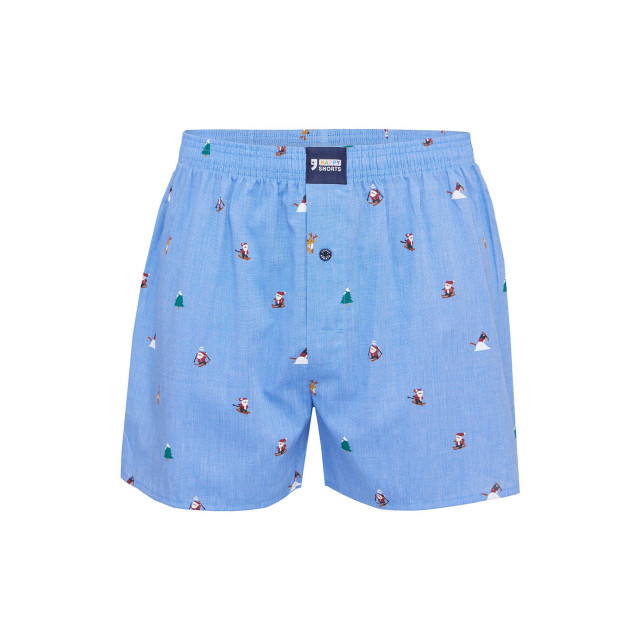 Happy Shorts Wijde kerst boxershort heren skiing santa HS-377 large