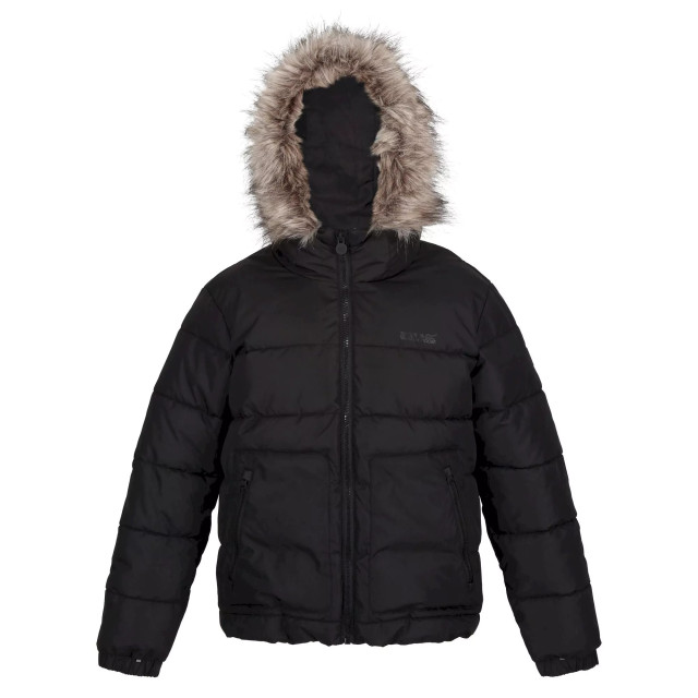 Regatta Parka met imitatiebont voor kinderen UTRG8399_black large