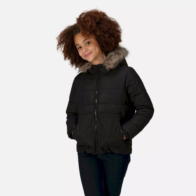 Regatta Parka met imitatiebont voor kinderen UTRG8399_black large
