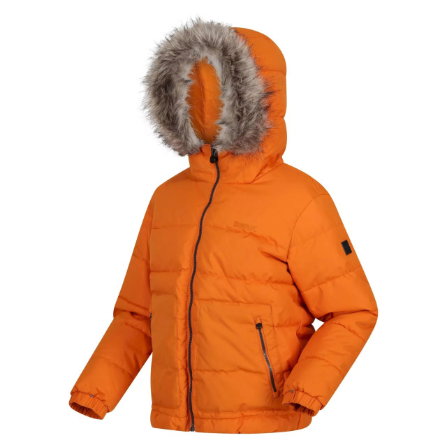 Regatta Parka met imitatiebont voor kinderen UTRG8399_maple large