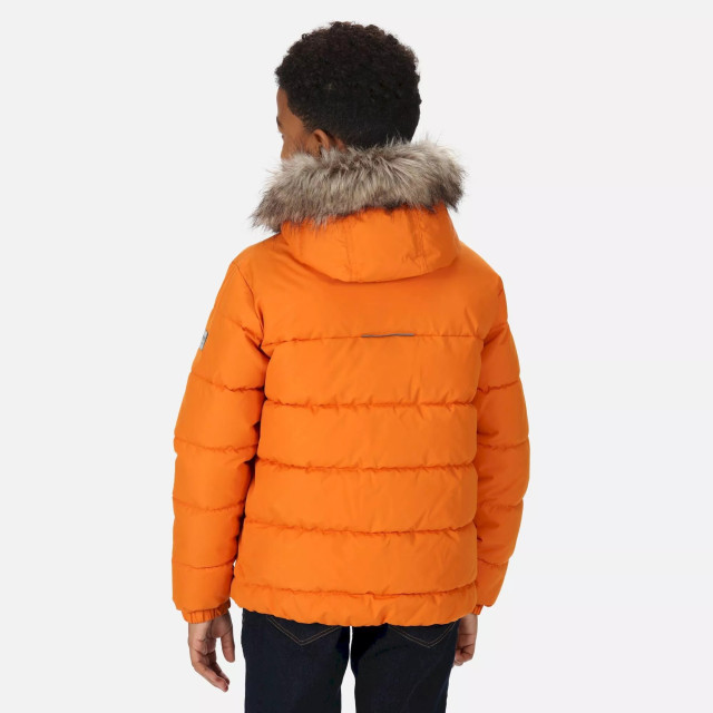 Regatta Parka met imitatiebont voor kinderen UTRG8399_maple large