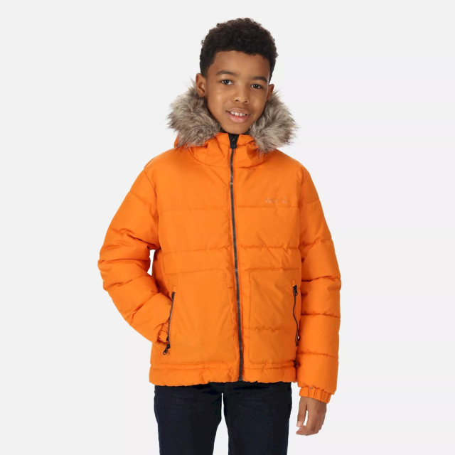 Regatta Parka met imitatiebont voor kinderen UTRG8399_maple large