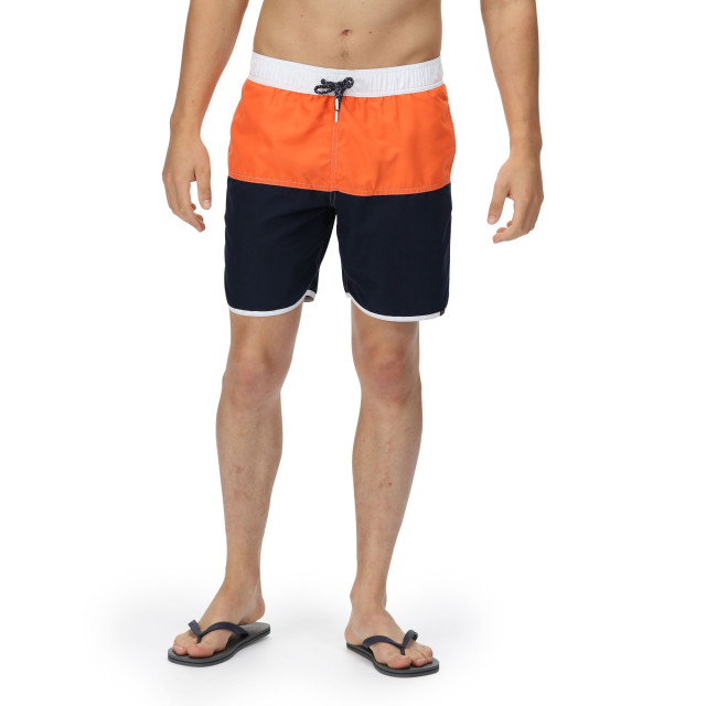 Regatta Heren benicio zwemshorts UTRG7217_navymagmaorange large