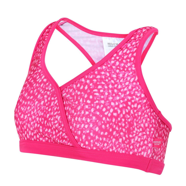 Regatta Meisjes hosanna bikini top met dierenprint UTRG7385_pinkfusion large