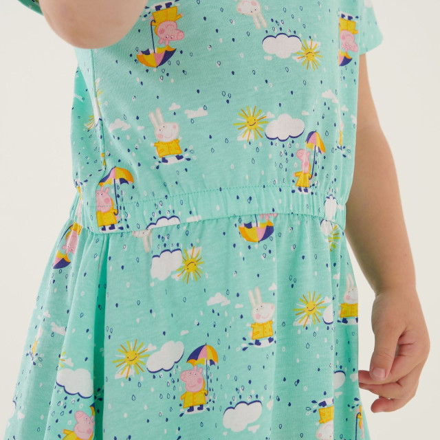 Regatta Peppa pig wolken jurkje voor babymeisjes UTRG7568_arubablue large