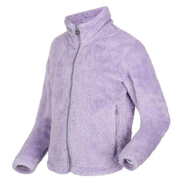 Regatta Kinder/kinder kallye ripple fleece jacket UTRG8363_heirloomlilac large