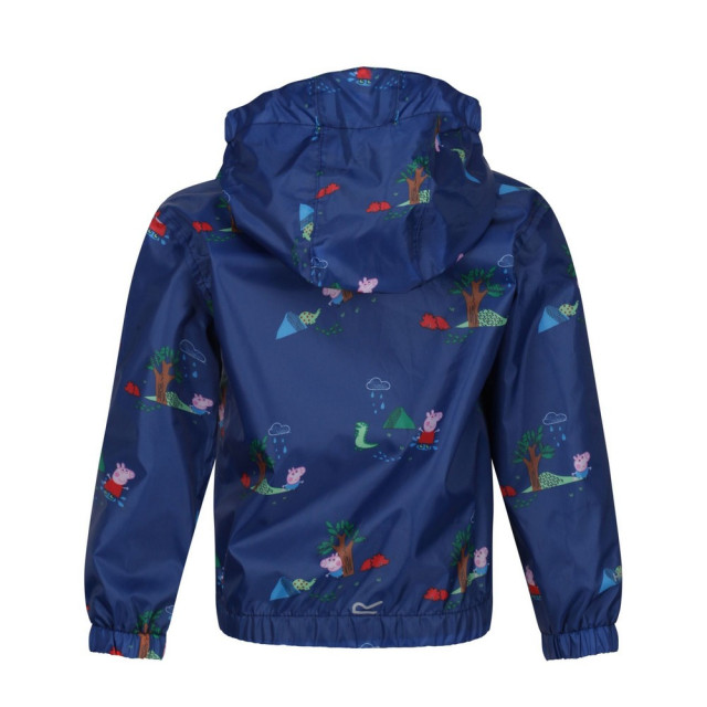 Regatta Muddy puddle peppa pig waterdichte jas voor kinderen/kinderen UTRG6264_royalblue large