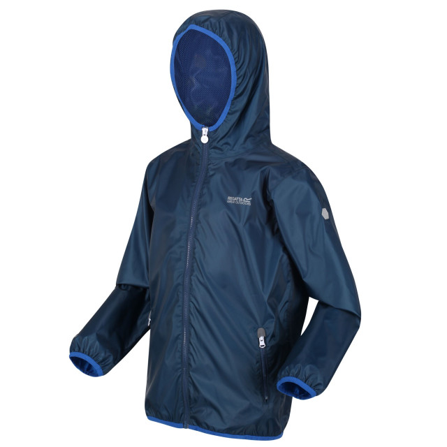 Regatta Groot buitenshuis kinderen/kinderen lever ii packaway rain jacket UTRG1885_moonlightdenim large
