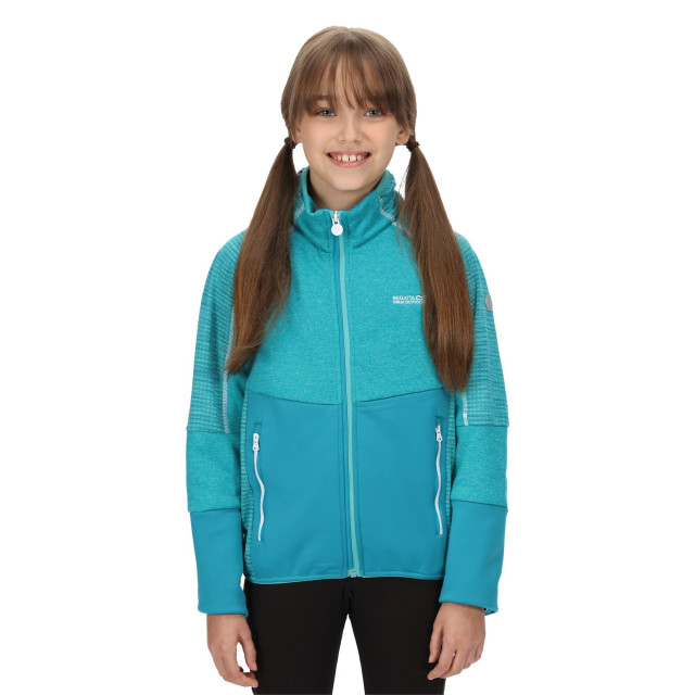 Regatta Kinder/kids oberon v soft shell jas UTRG7218_turquoise large Regatta Kinder/kids oberon v soft shell jas UTRG7218_turquoise large