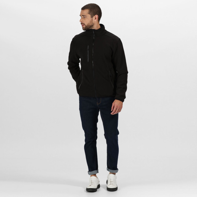 Regatta Heren omicron iii waterbestendig fleece vest UTRG3559_black large