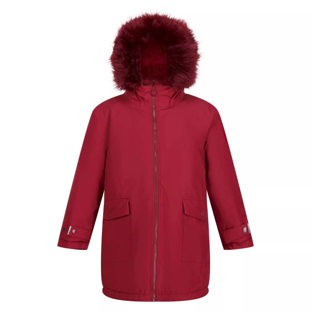 Regatta Kinderen/kinderen adelyn waterdichte parka UTRG8142_darkpimento large