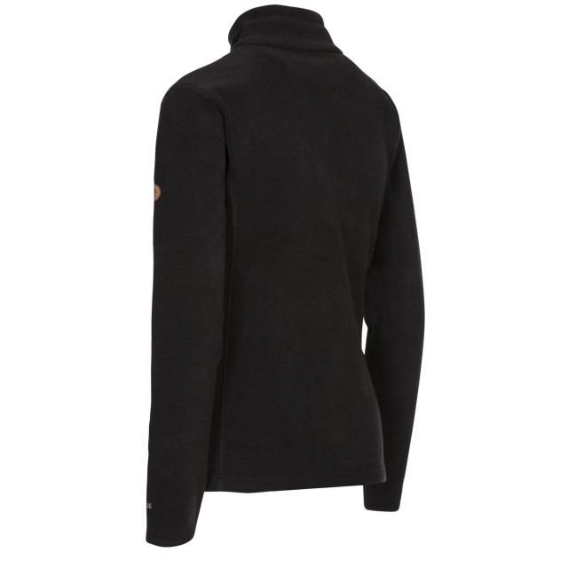 Trespass Dames trouper fleecejack met lederen afwerking UTTP5435_black large