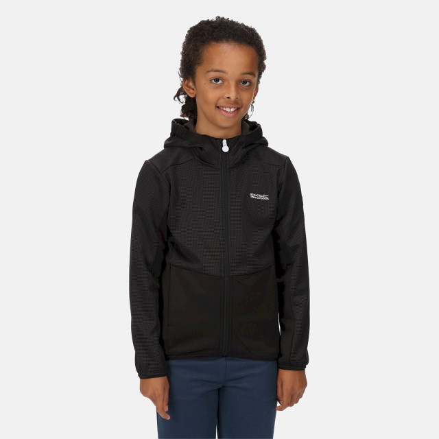 Regatta Kinder/kids highton full zip fleece jas UTRG7389_black large