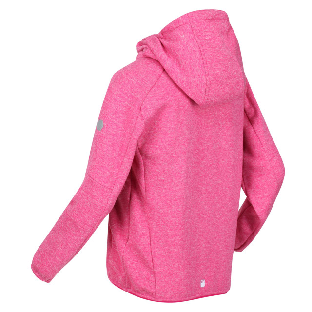 Regatta Maxwell marl soft shell jas voor kinderen/kinderen UTRG7639_pinkfusion large