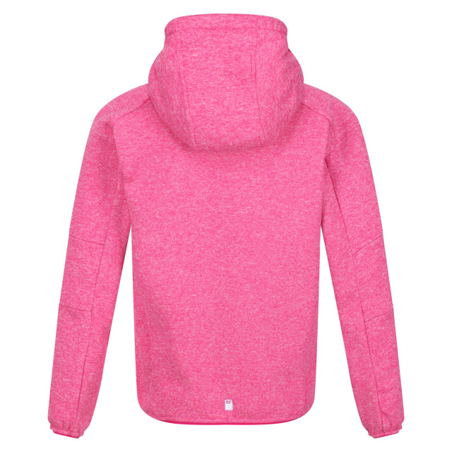 Regatta Maxwell marl soft shell jas voor kinderen/kinderen UTRG7639_pinkfusion large
