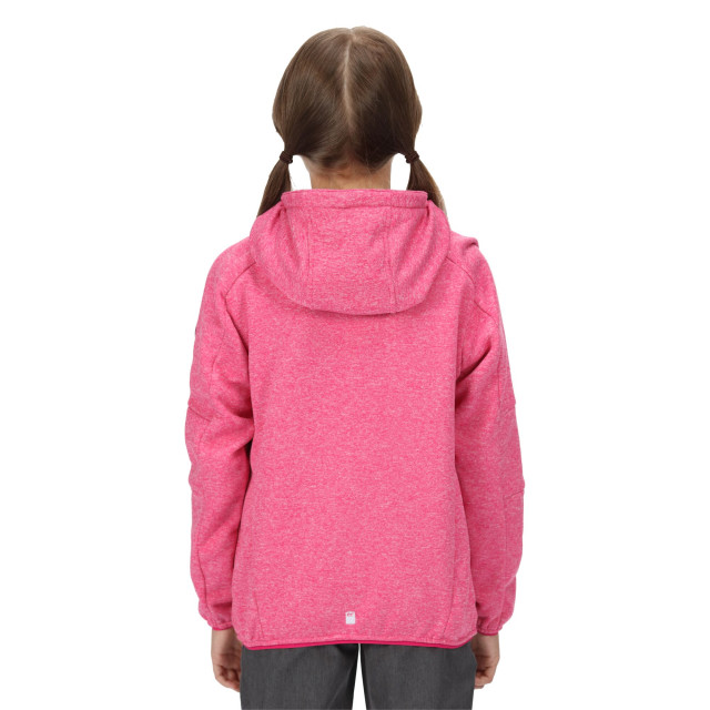 Regatta Maxwell marl soft shell jas voor kinderen/kinderen UTRG7639_pinkfusion large