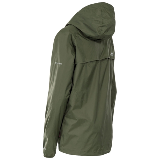 Trespass Dames qikpac waterdichte en opbergbare shell jas UTTP3379_moss large