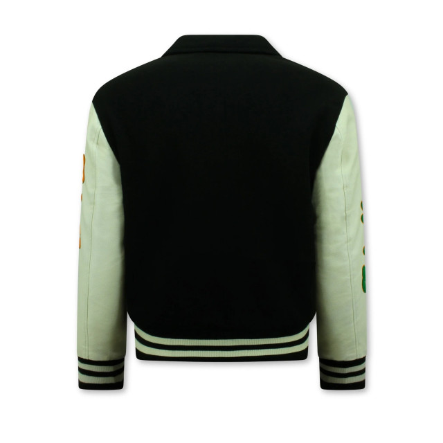 Enos Geborduurde vintage varsity jacket oversized 851 BD-851 large