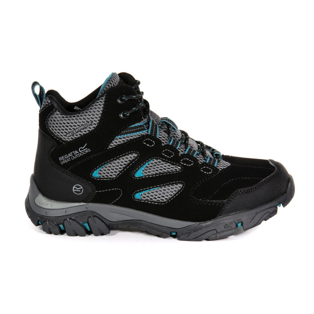 Regatta Dames holcombe iep mid hiking boots UTRG3705_blackdeeplake large