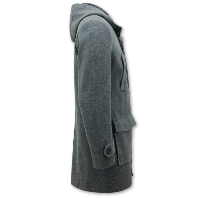 Enos Getailleerde mantel jas winter met capuchon 8931 QQC-8931-28 large Enos Getailleerde mantel jas winter met capuchon 8931 QQC-8931-28 large