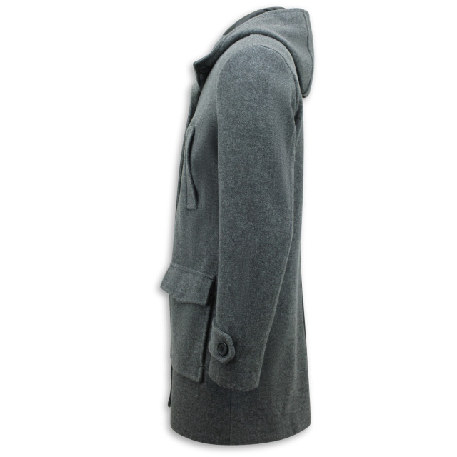 Enos Getailleerde mantel jas winter met capuchon 8931 QQC-8931-28 large Enos Getailleerde mantel jas winter met capuchon 8931 QQC-8931-28 large