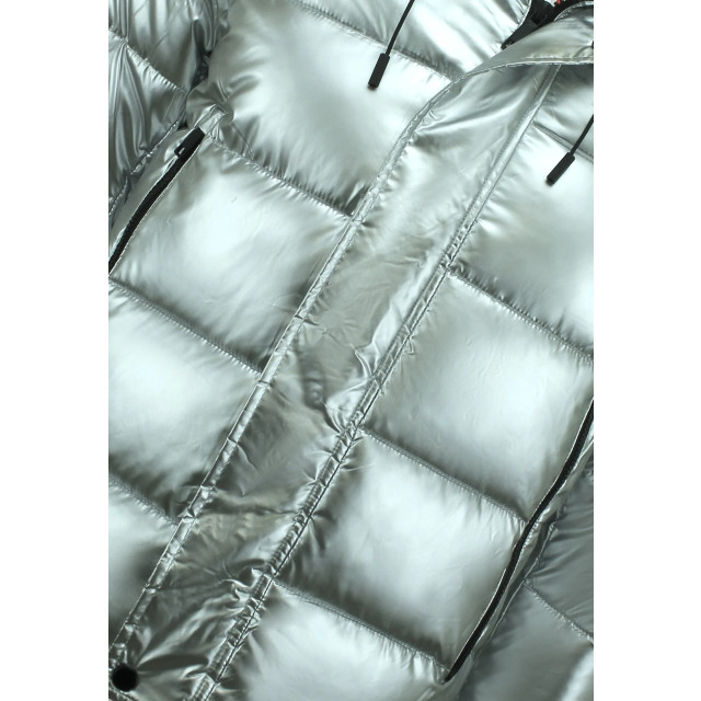 Enos Zilveren puffer jackets met capuchon LY-8019Z large