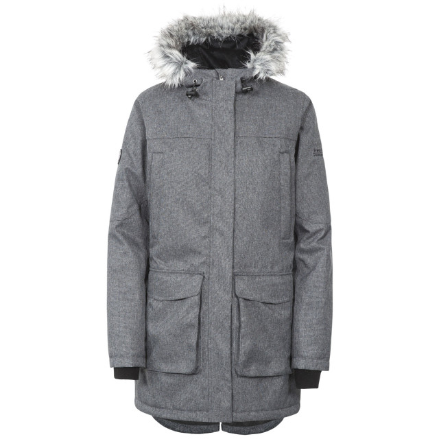 Trespass Dames thundery waterdichte jas UTTP3548_blacksilvergrey large