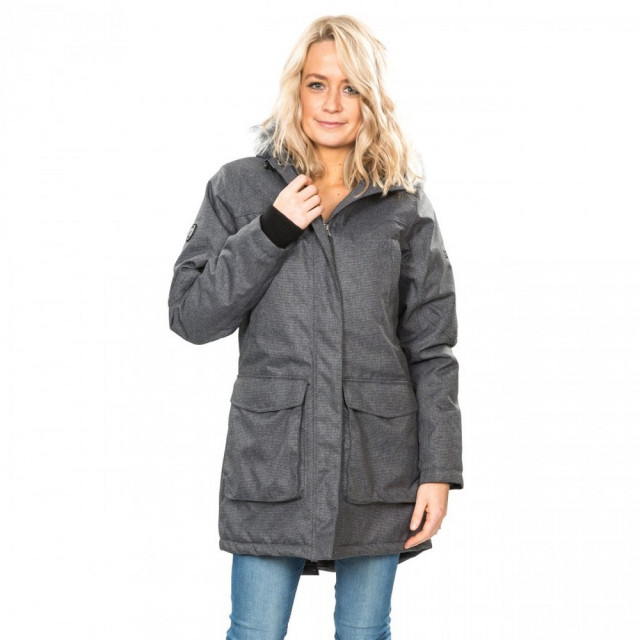 Trespass Dames thundery waterdichte jas UTTP3548_blacksilvergrey large