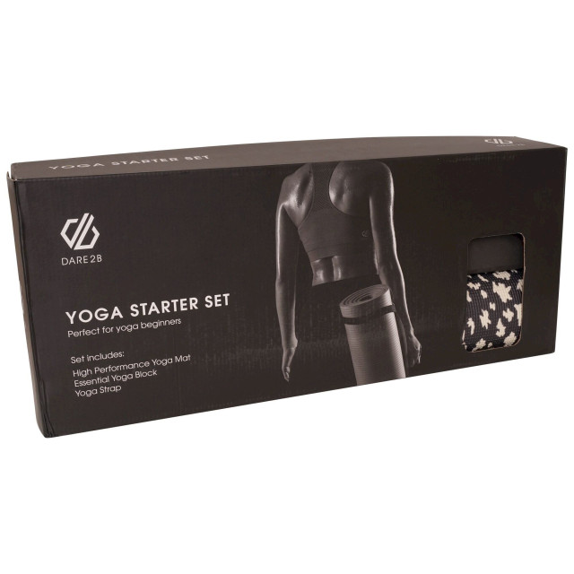 Dare2b Gestippelde yoga mat set UTRG7615_blackwhite large
