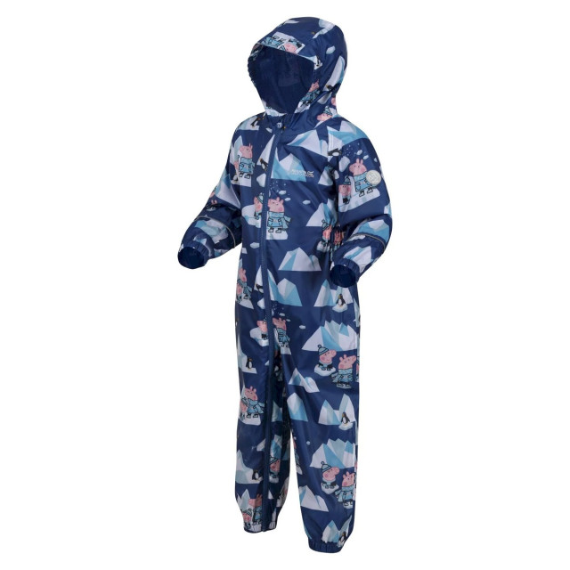 Regatta Kinder/kinder pobble peppa pig puddle suit UTRG8238_spaceblue large