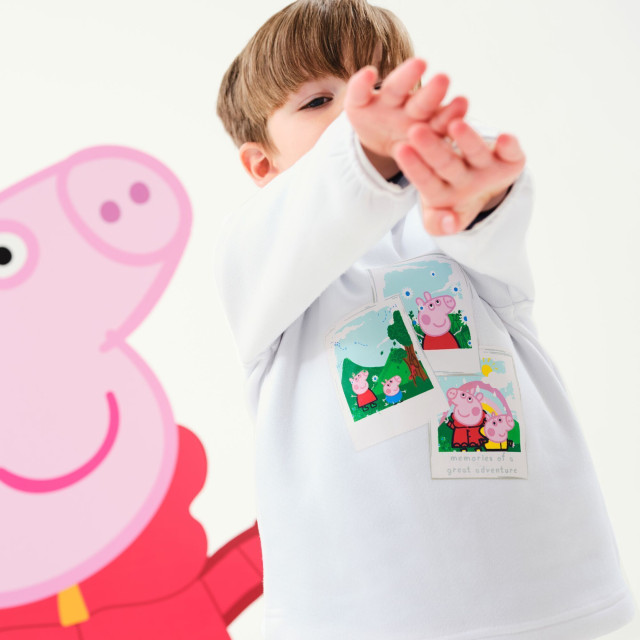 Peppa Pig Kinder/kinderfoto hoodie UTRG5918_white large